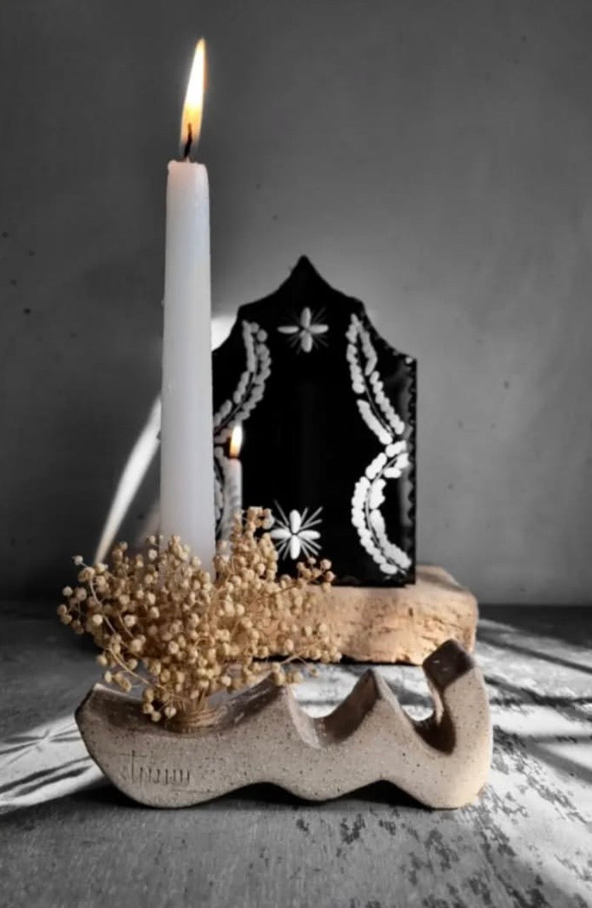 Letter-Shaped Candle holders