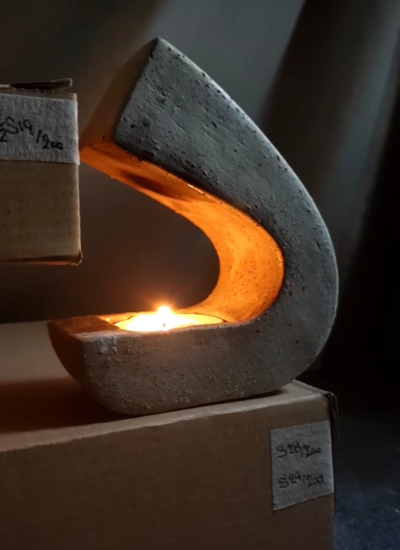 Letter-Shaped Candle holders