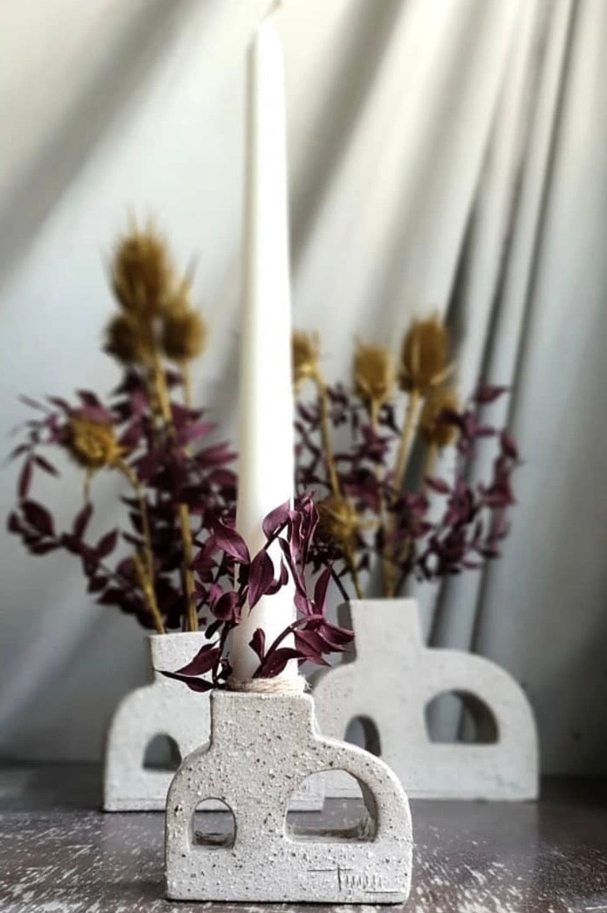 Letter-Shaped Candle holders