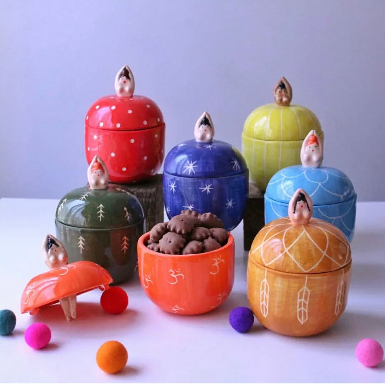 Miniature Women Jar