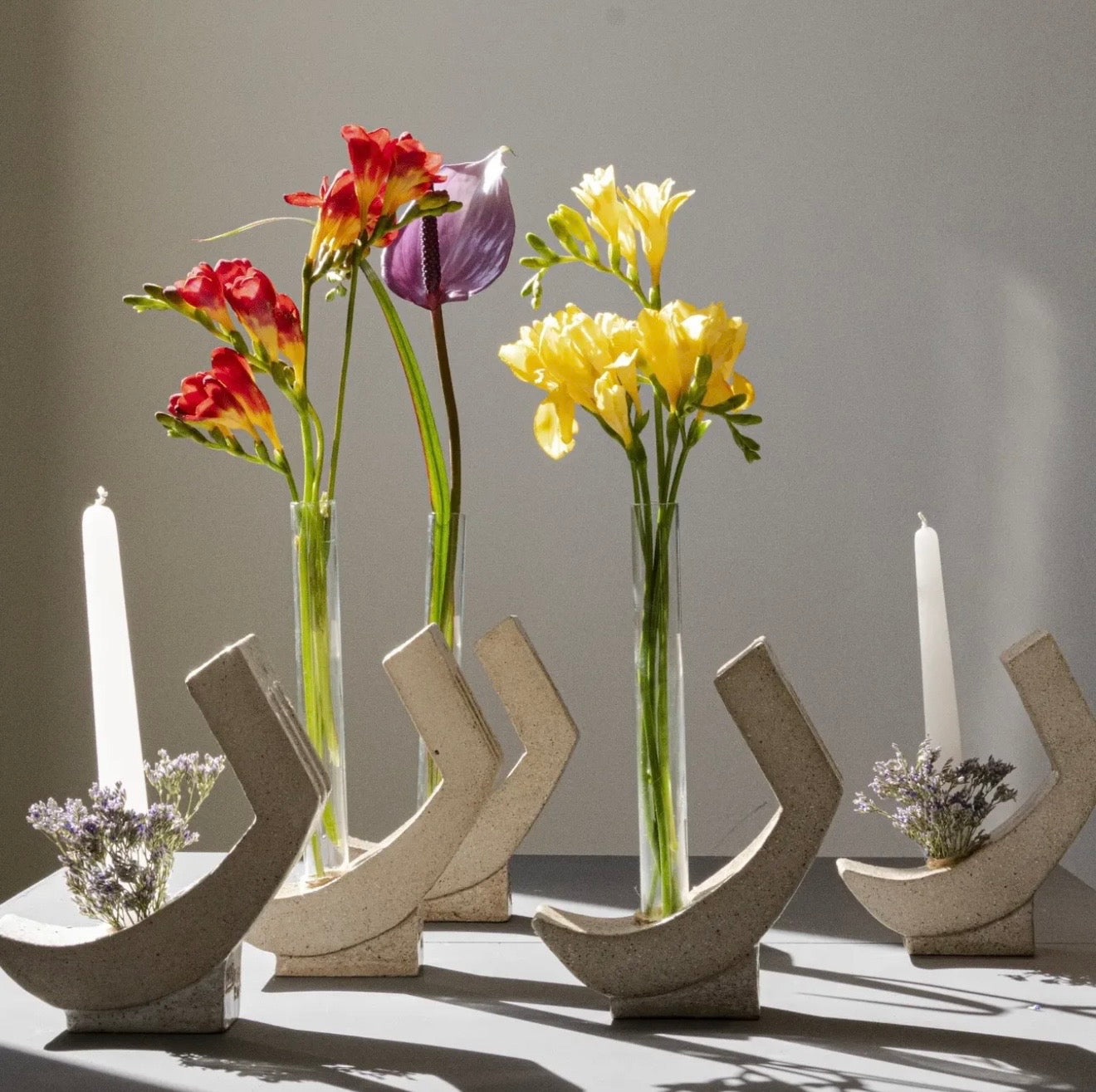 Letter-Shaped Candle holder