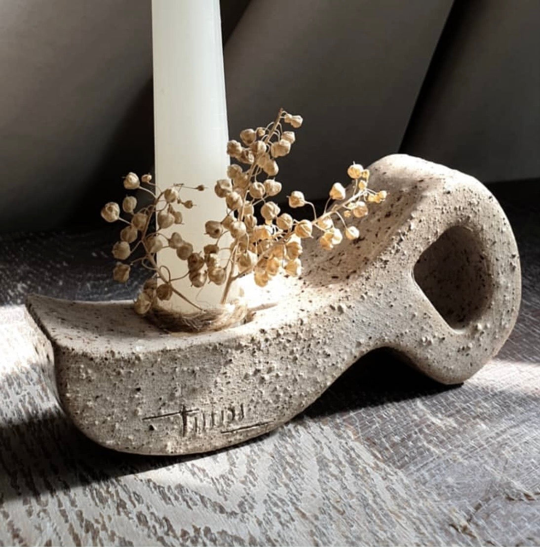 Letter-Shaped Candle holders