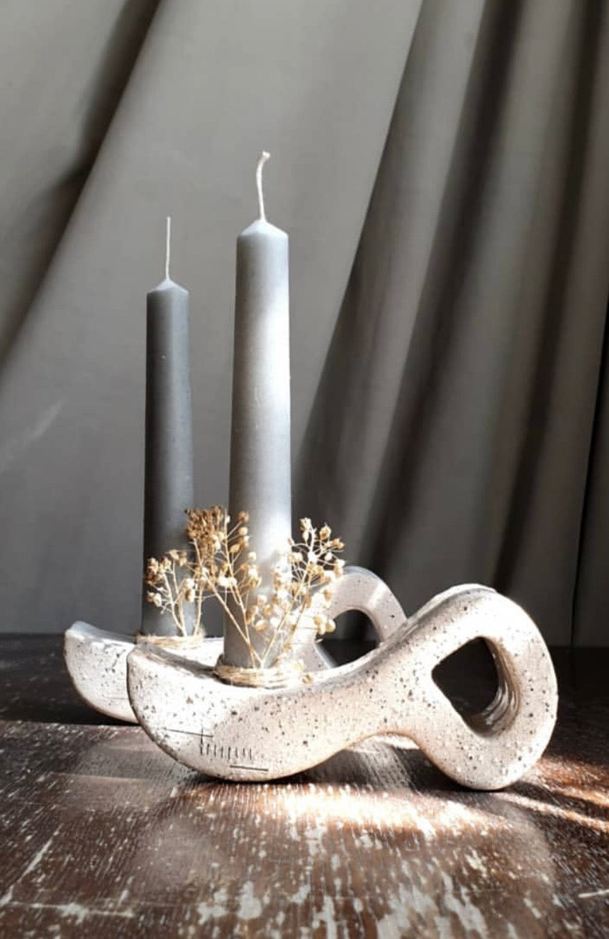 Letter-Shaped Candle holders