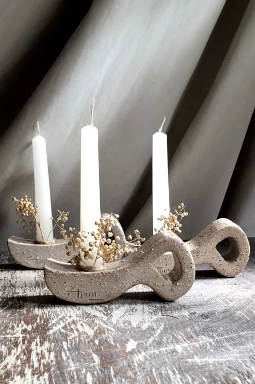 Letter-Shaped Candle holders