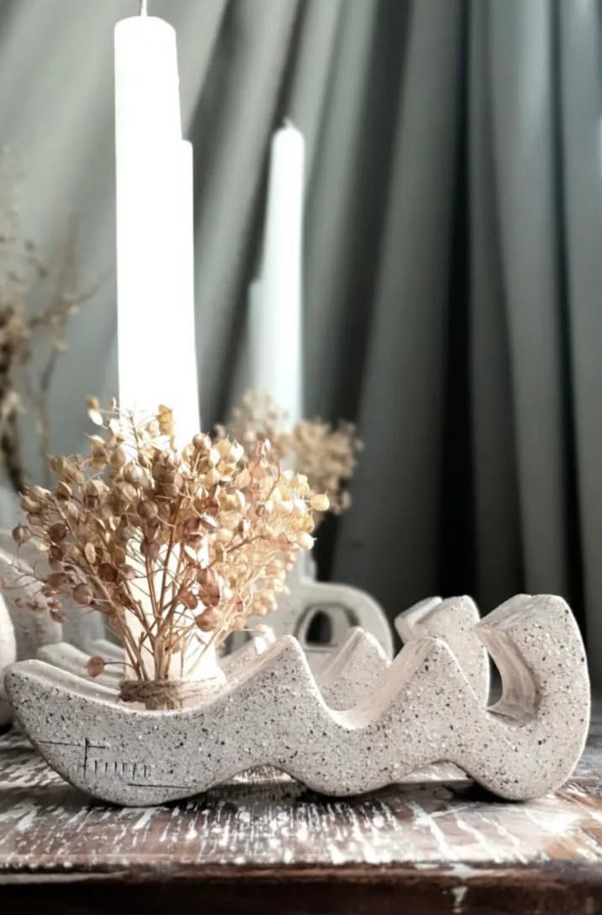 Letter-Shaped Candle holders