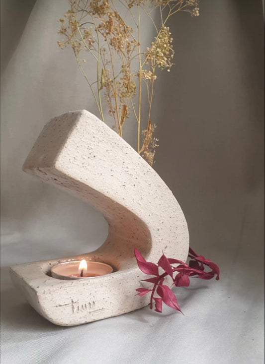 Letter-Shaped Candle holders