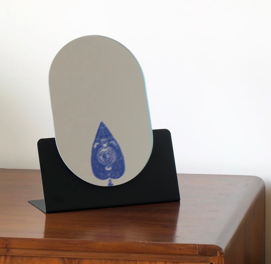 Blue Elegant Reflections Mirror
