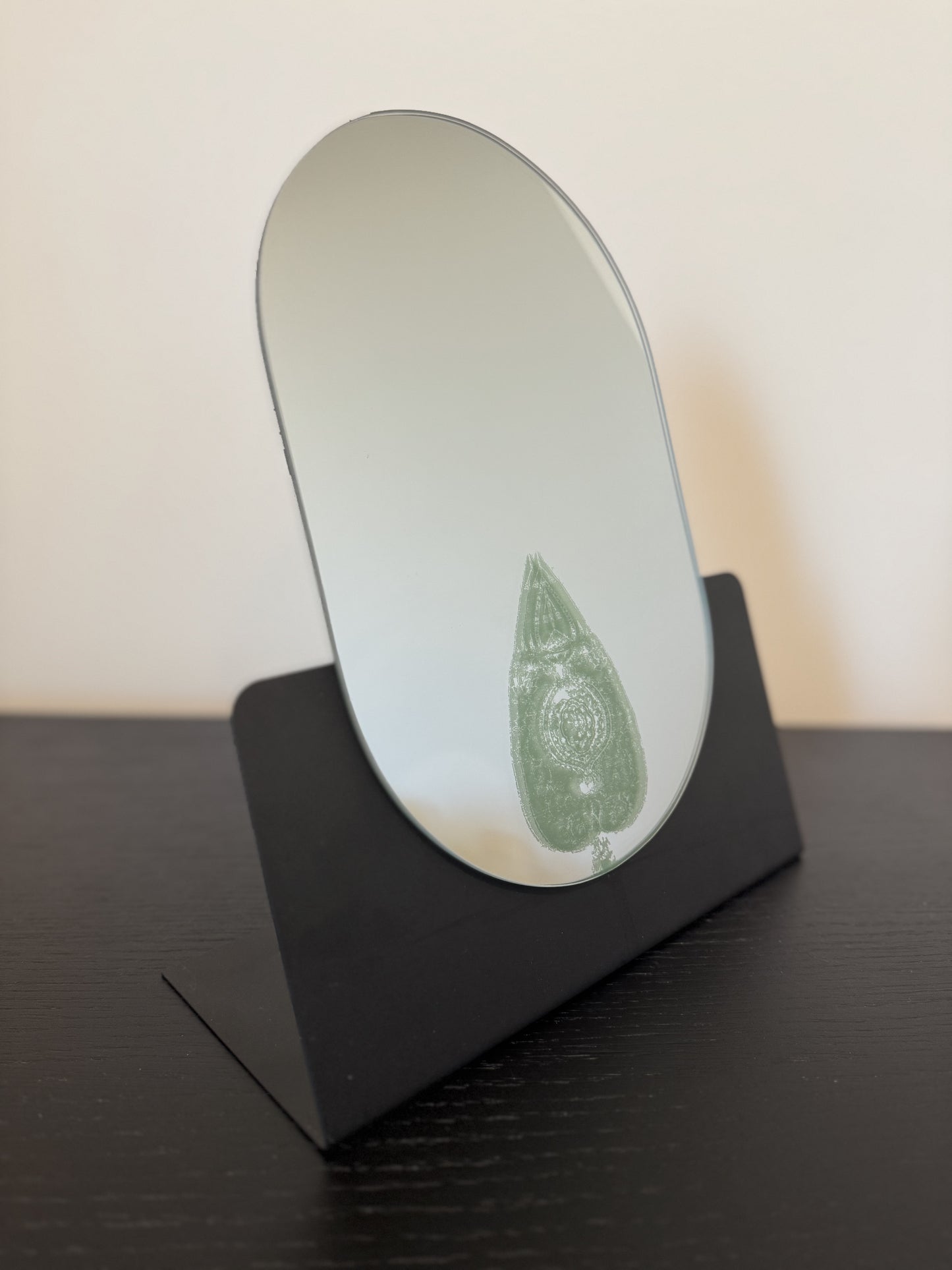 Green Elegant Reflections Mirror