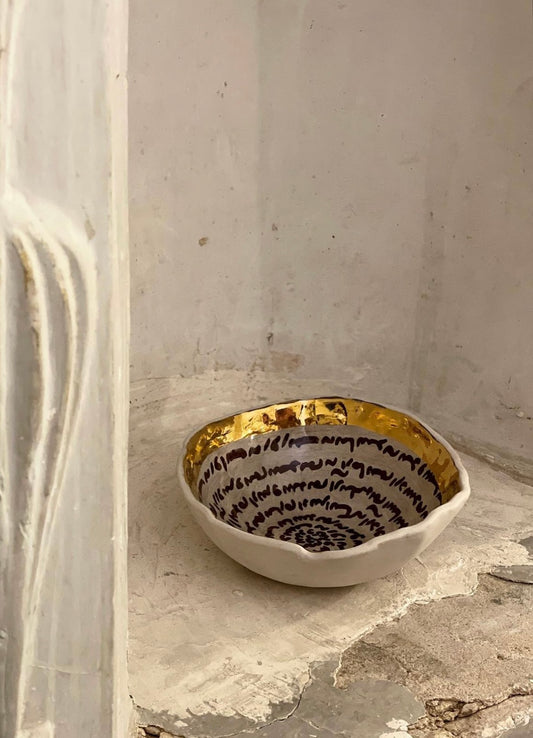 Gold Large Bowl
