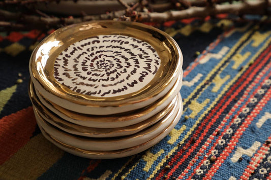 Gold Medium Plates